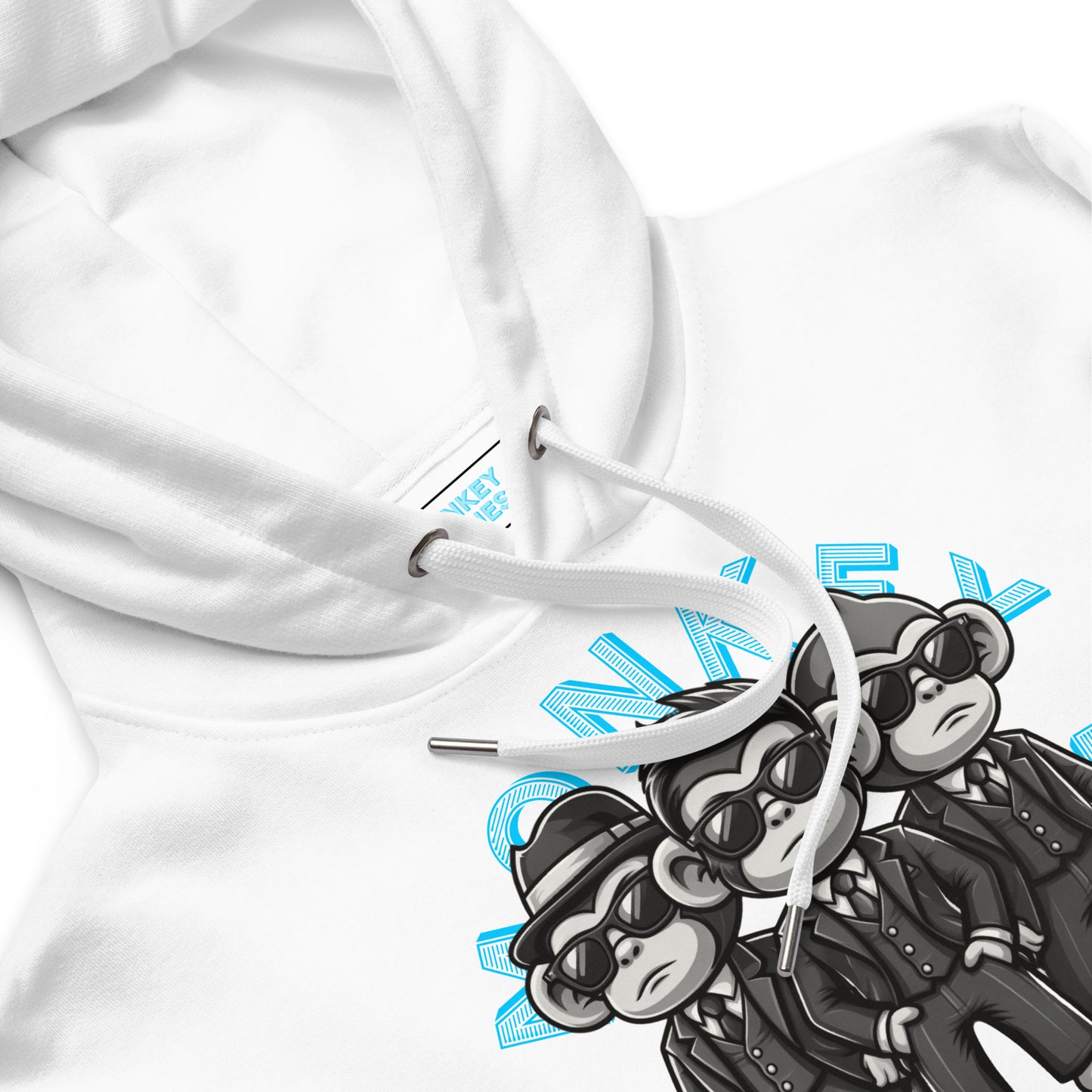 MB Greyed Out Hoodie Light Blue